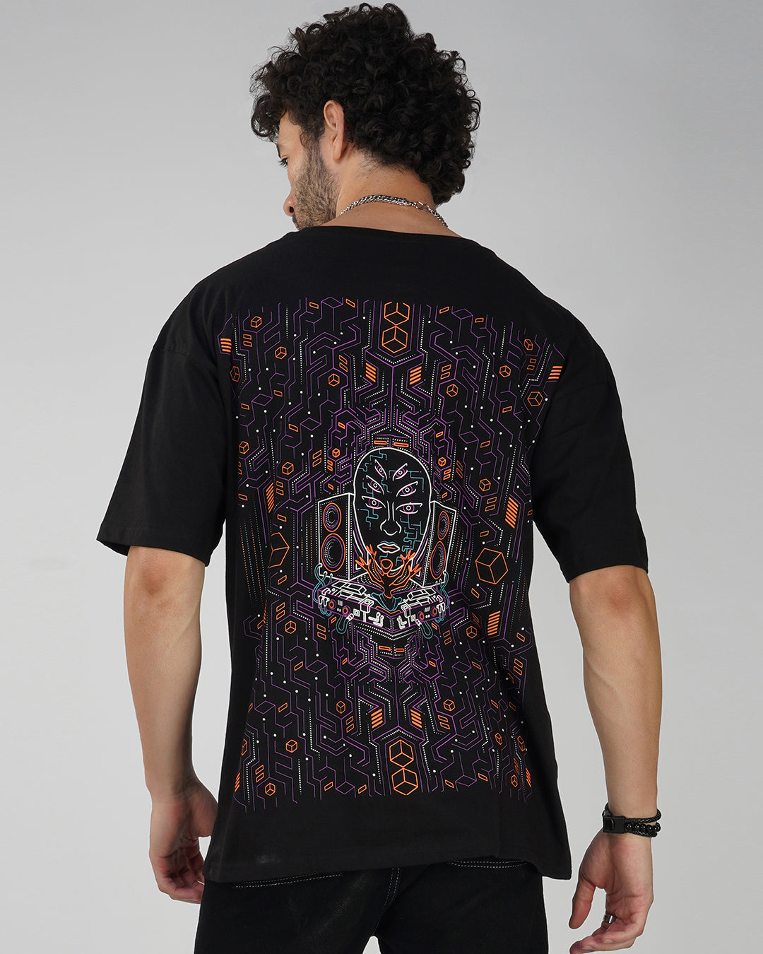 Modular Frequency | UV Light Reactive & Glow In Dark | Oversized T-Shirt