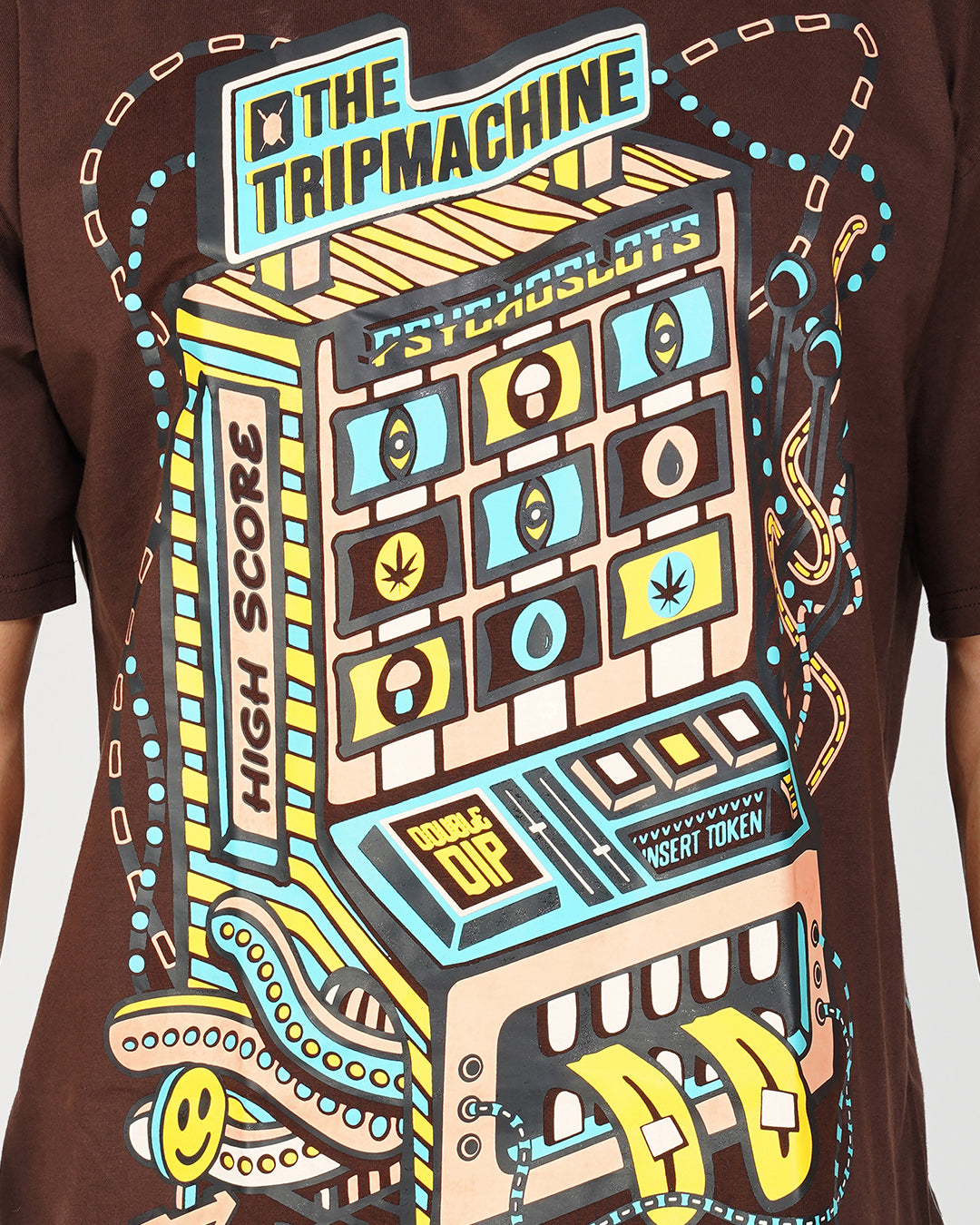 Tripmachine | UV Light Reactive | Oversized Temptress Color Cotton T-Shirt