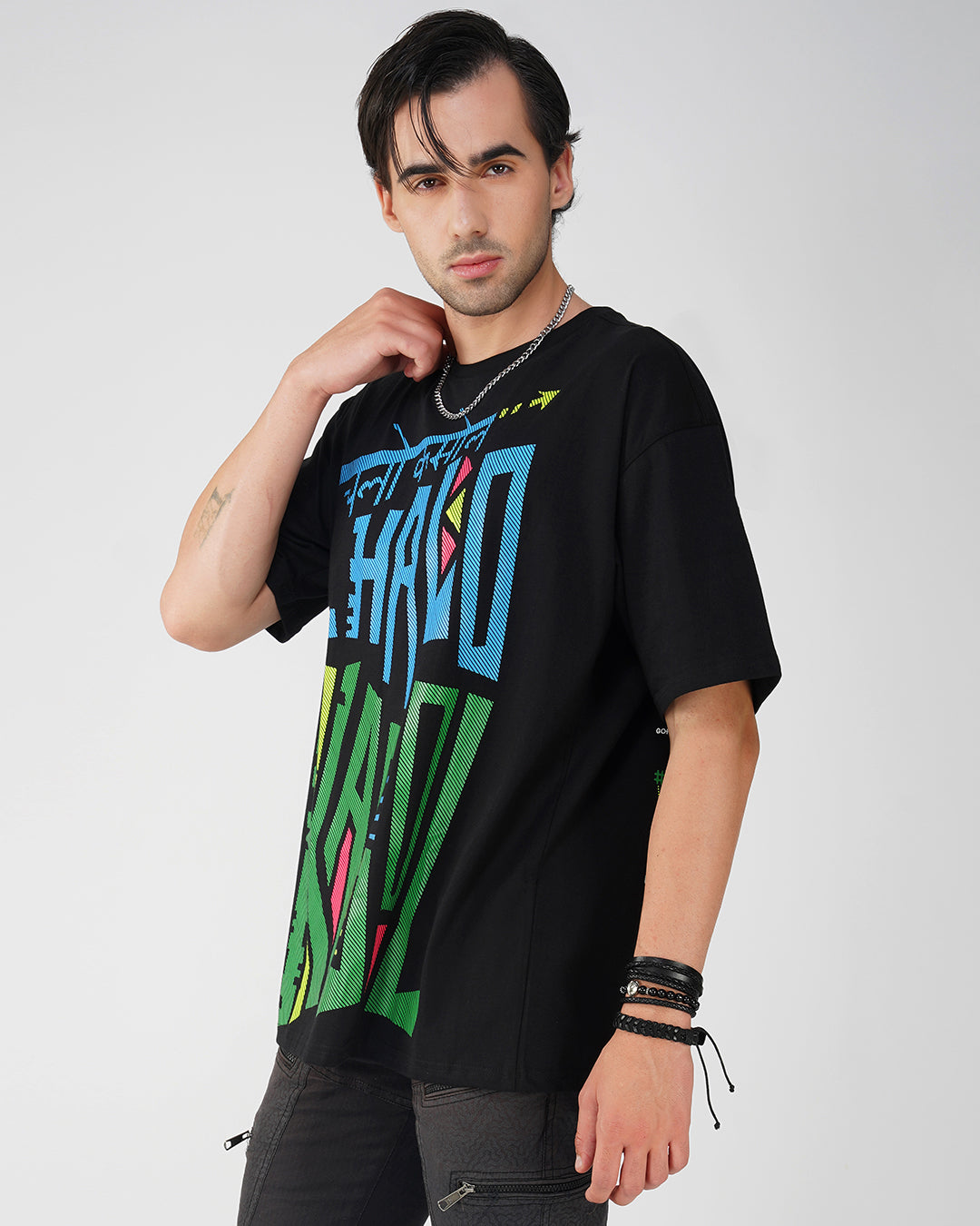 Chalo Kasol | UV Light Reactive | Oversized Cotton T-Shirt