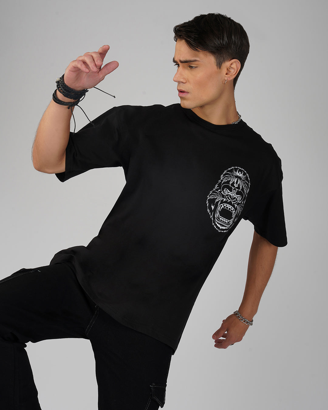 Gorilla | UV Light Reactive & Glow In Dark | Oversized T-Shirt